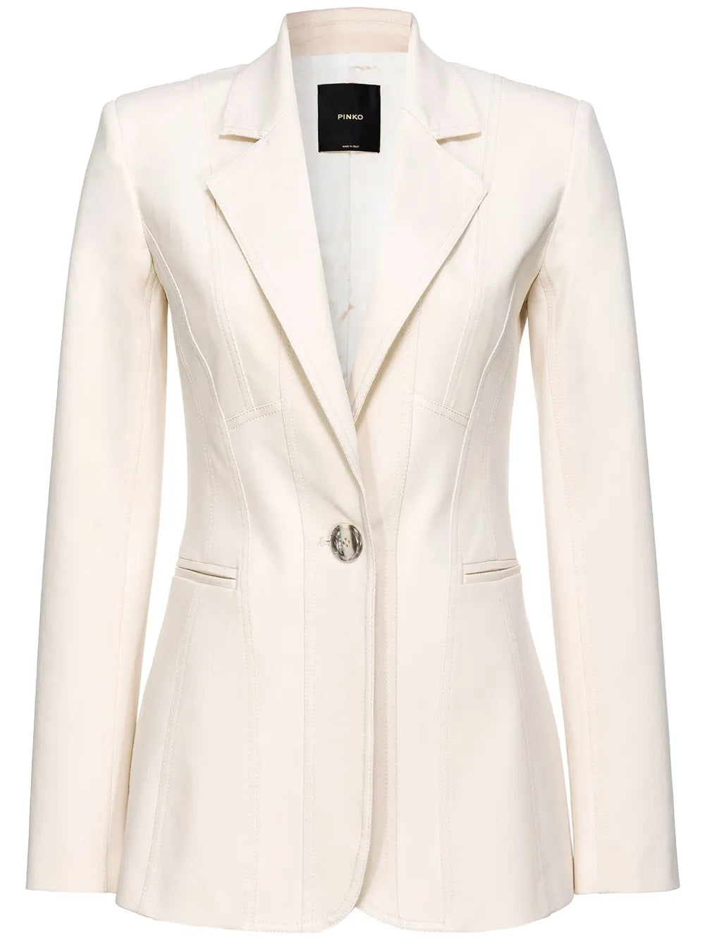 Single-Breasted Cotton Blazer