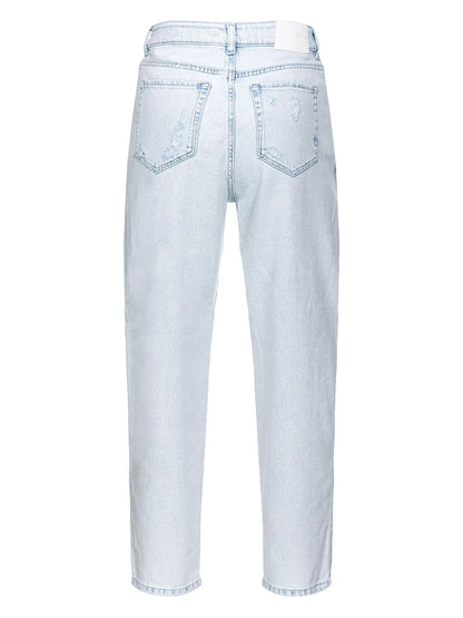 Mid-Rise Straight-Leg Jeans