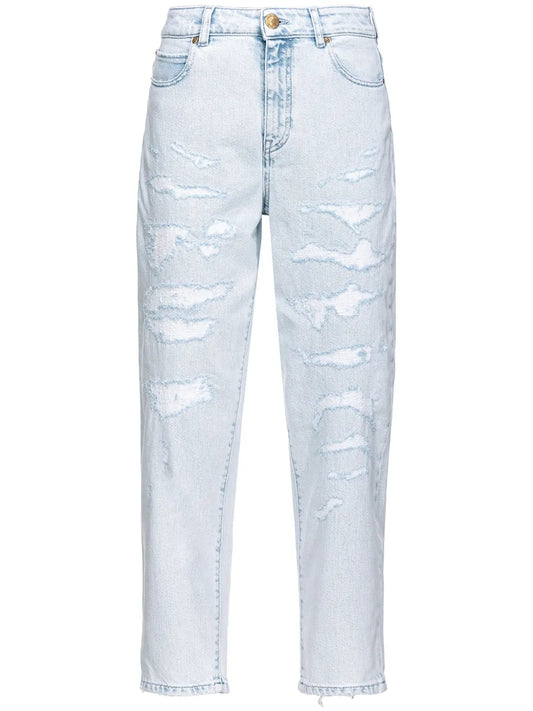 Mid-Rise Straight-Leg Jeans