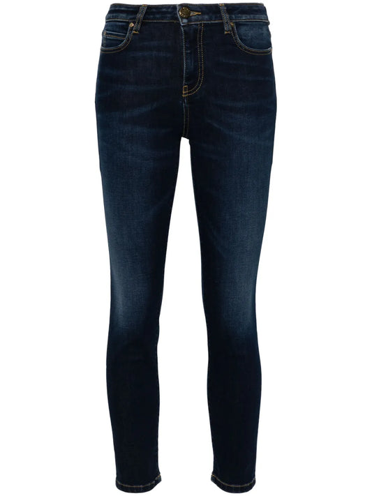 Love-Birds-Appliqué Denim Jeans