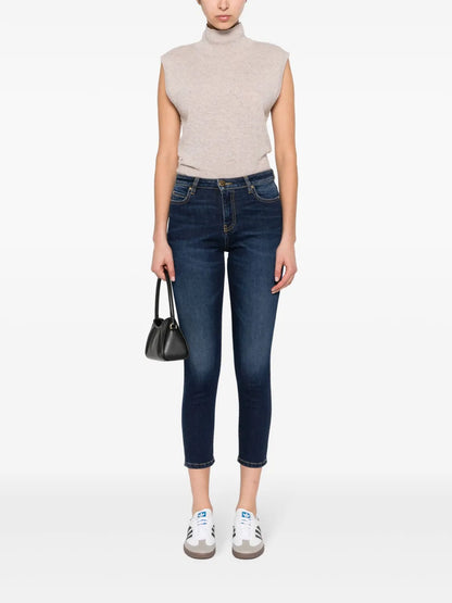 Love-Birds-Appliqué Denim Jeans