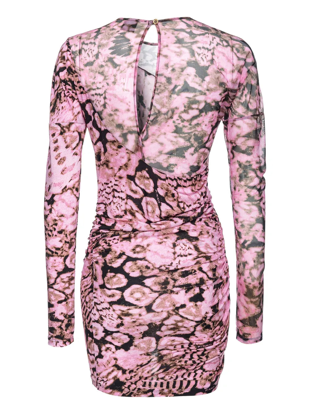 Floral-Print Ruched Minidress