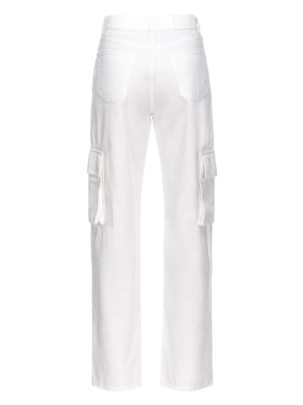 High-Rise Straight-Leg Cargo Jeans