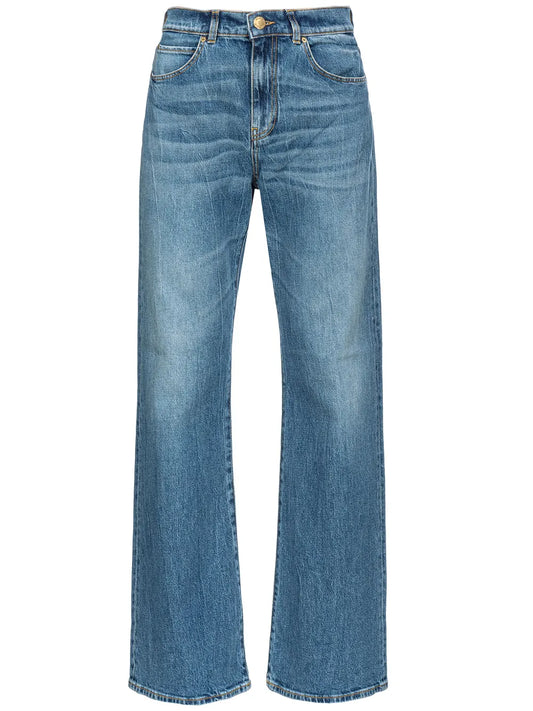 Mid-Rise Wide-Leg Jeans