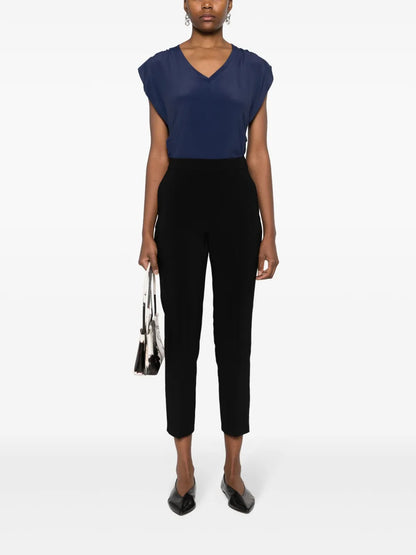 High-Waisted Cropped Trousers