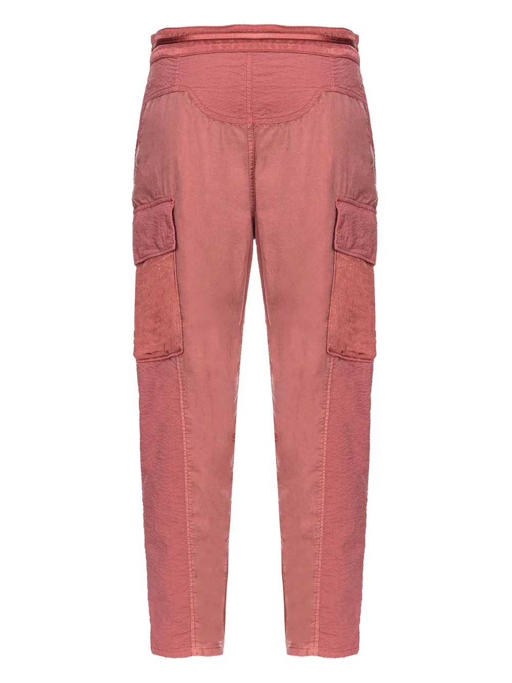 High-Waisted Tapered Cargo Trousers