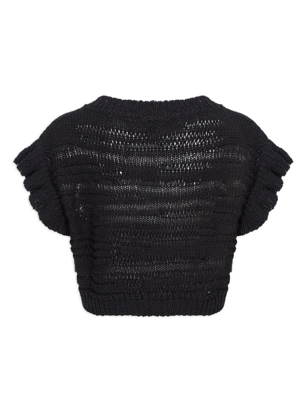 Open-Knit Crop Top