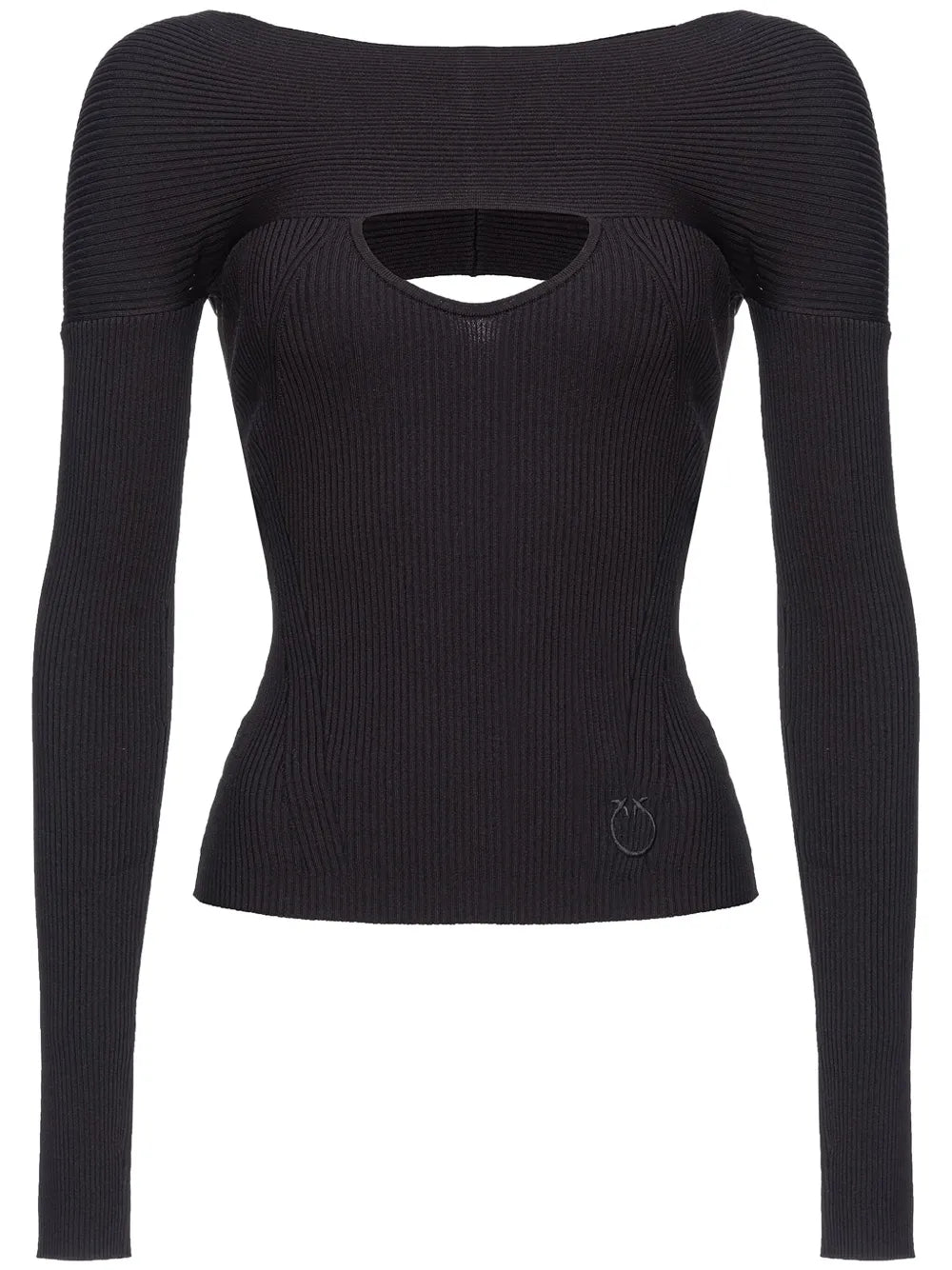 Cut-Out Ribbed-Knit Jumper