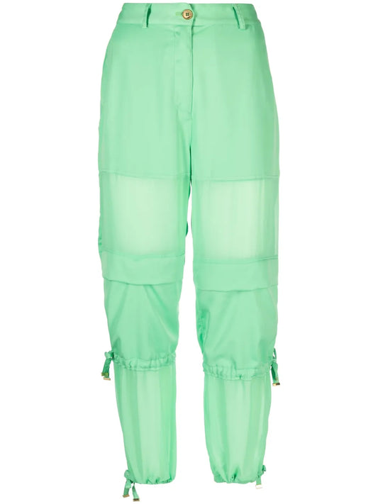 High-Waisted Cargo Trousers