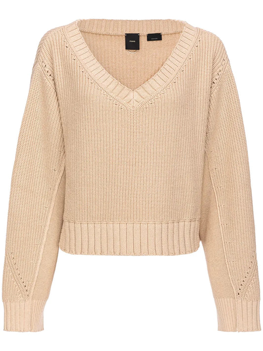V-Neck Drop-Shoulder Jumper
