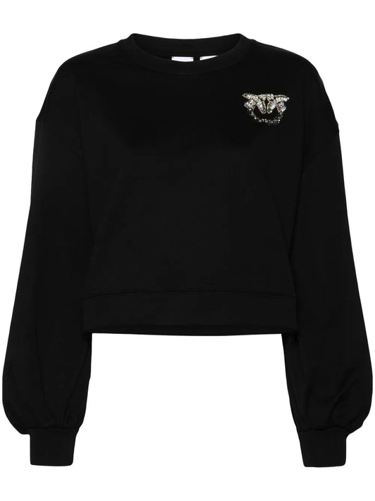 Love Birds Gem-Embellished Sweatshirt