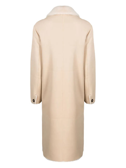 Lammmantel Button-Up Coat