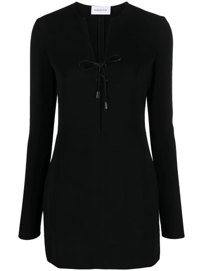 Seeran Lace-Up Minidress