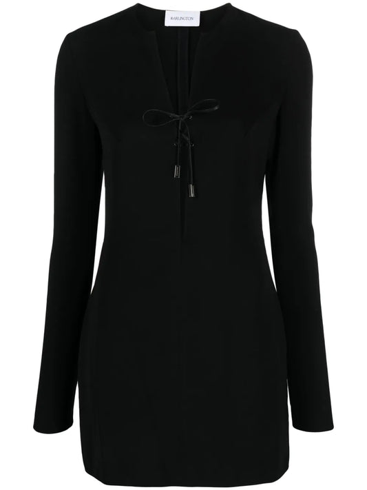 Seeran Lace-Up Minidress