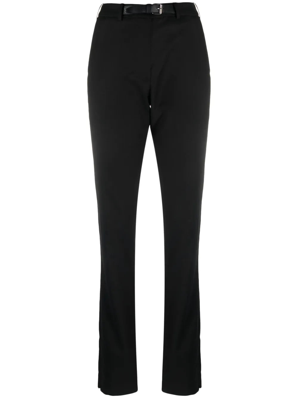 Slim-Cut Belted Trousers