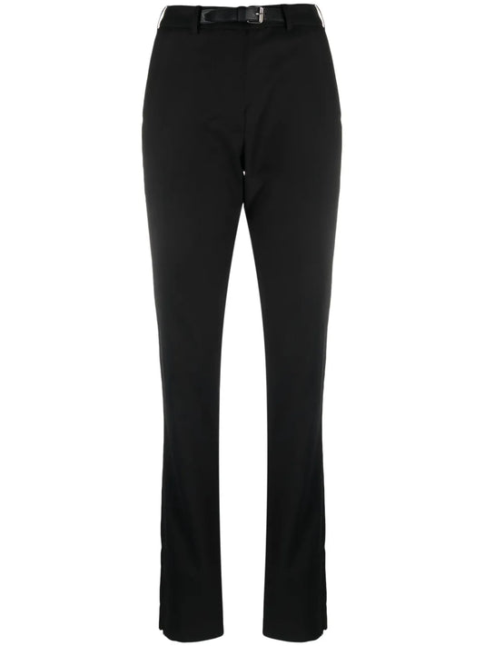 Slim-Cut Belted Trousers