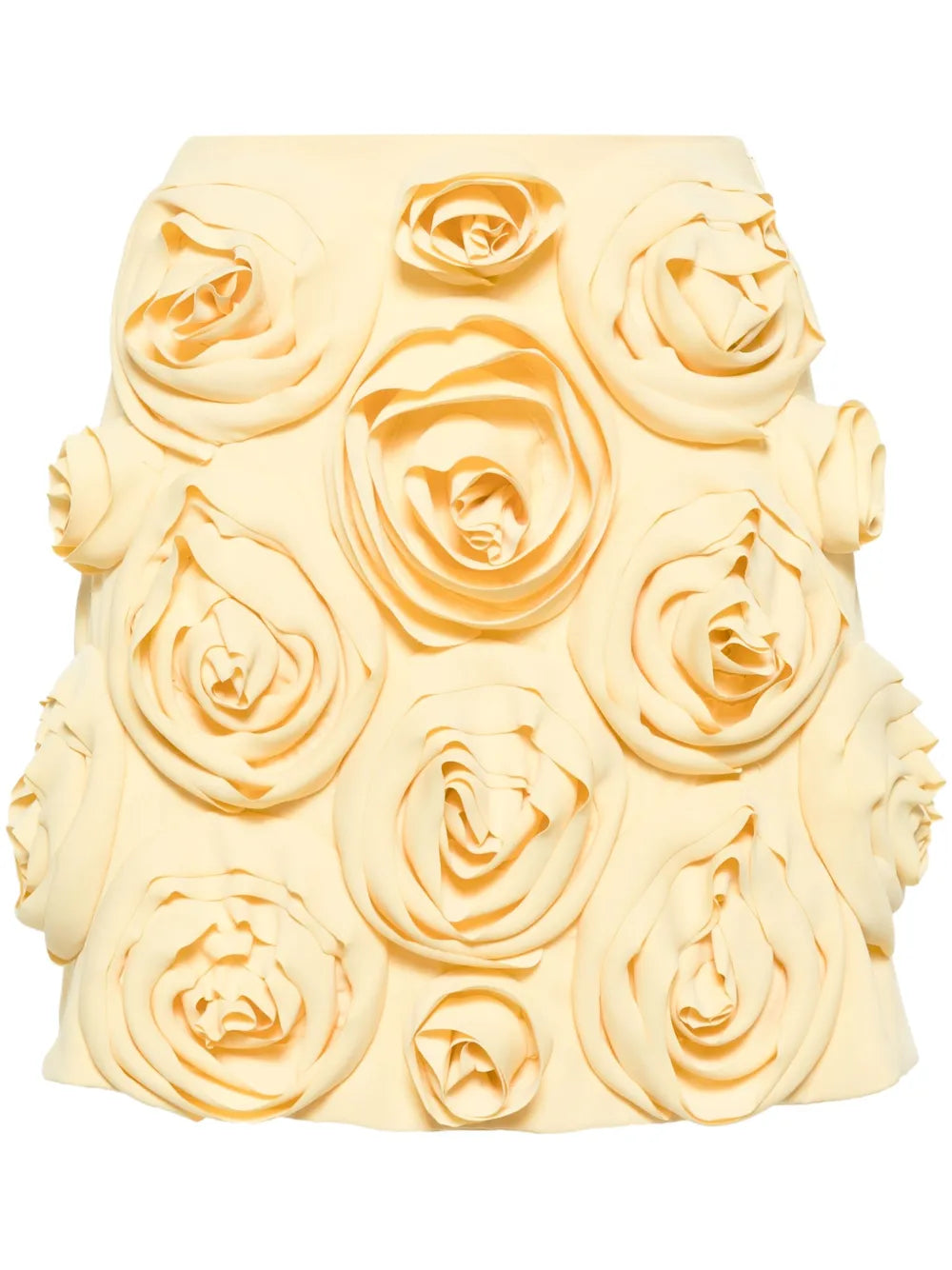 Rose-Appliqué Miniskirt