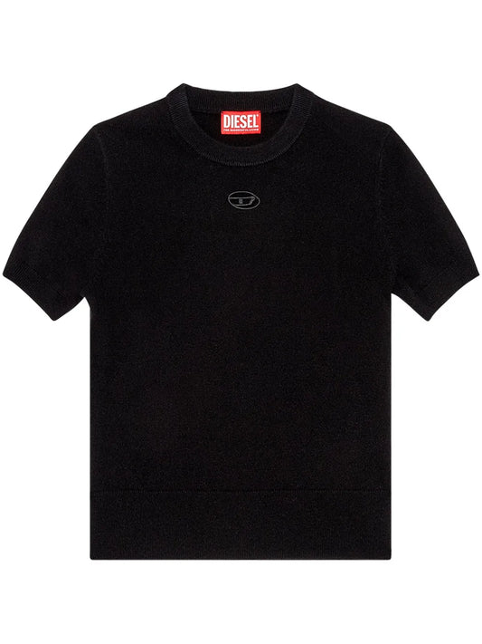 M-Arga Logo-Embroidered Top