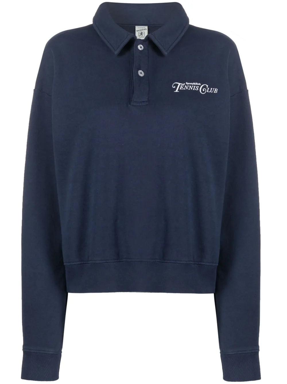 Logo-Print Cotton Polo Top