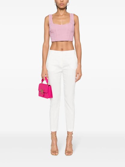 Corset-Style Crop Top