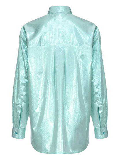 Logo-Embroidered Button Shirt