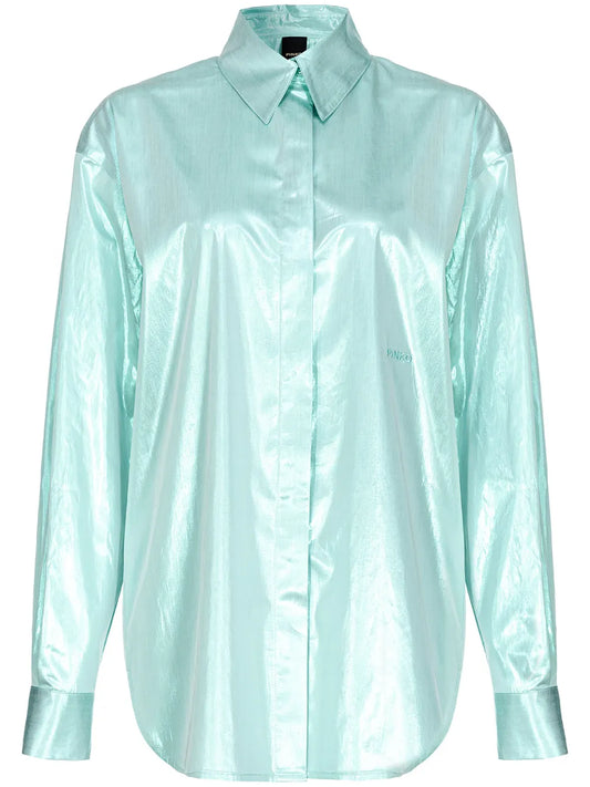 Logo-Embroidered Button Shirt
