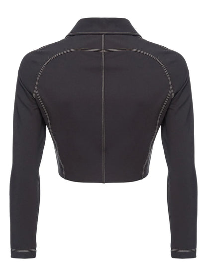 Long-Sleeve Cropped Jacket