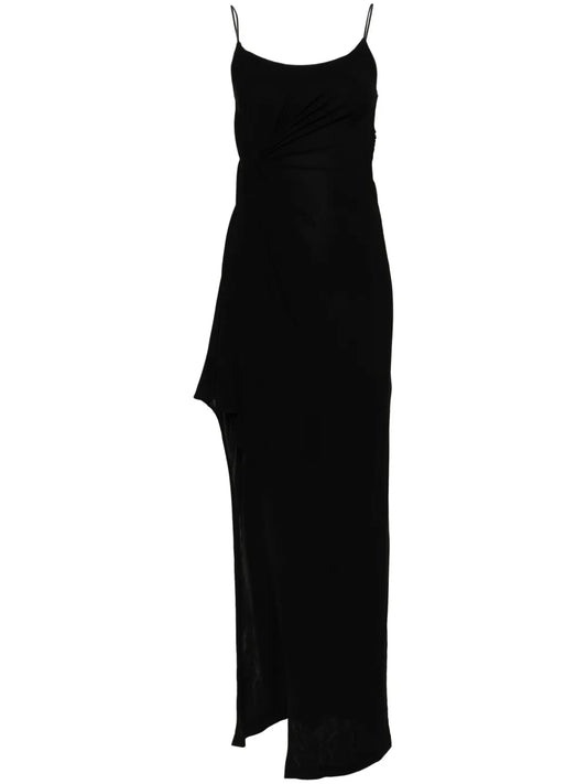 Sleeveless Side-Slit Maxi Dress