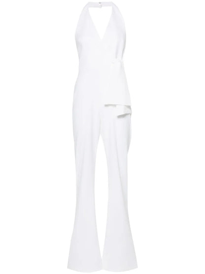 Halterneck Flared Jumpsuit