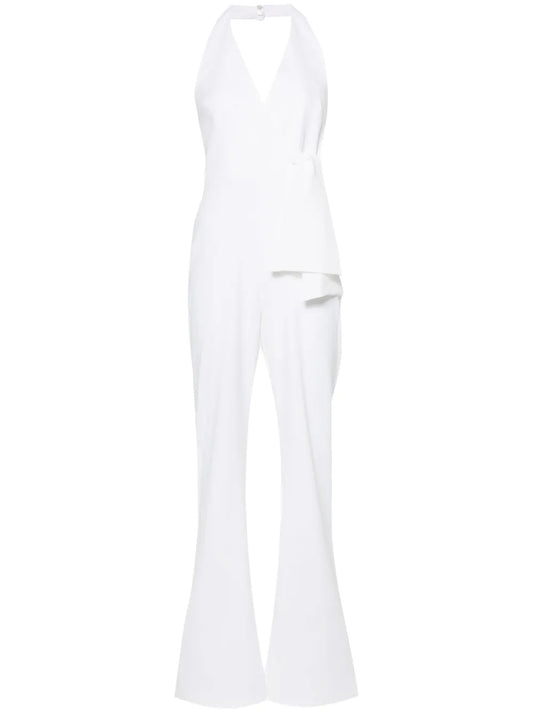 Halterneck Flared Jumpsuit