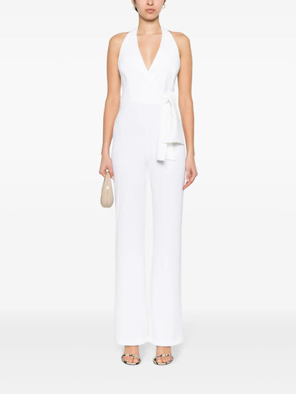 Halterneck Flared Jumpsuit