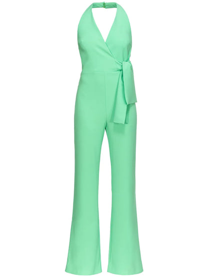 Halterneck Open-Back Jumpsuit