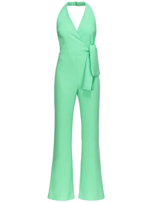 Halterneck Open-Back Jumpsuit