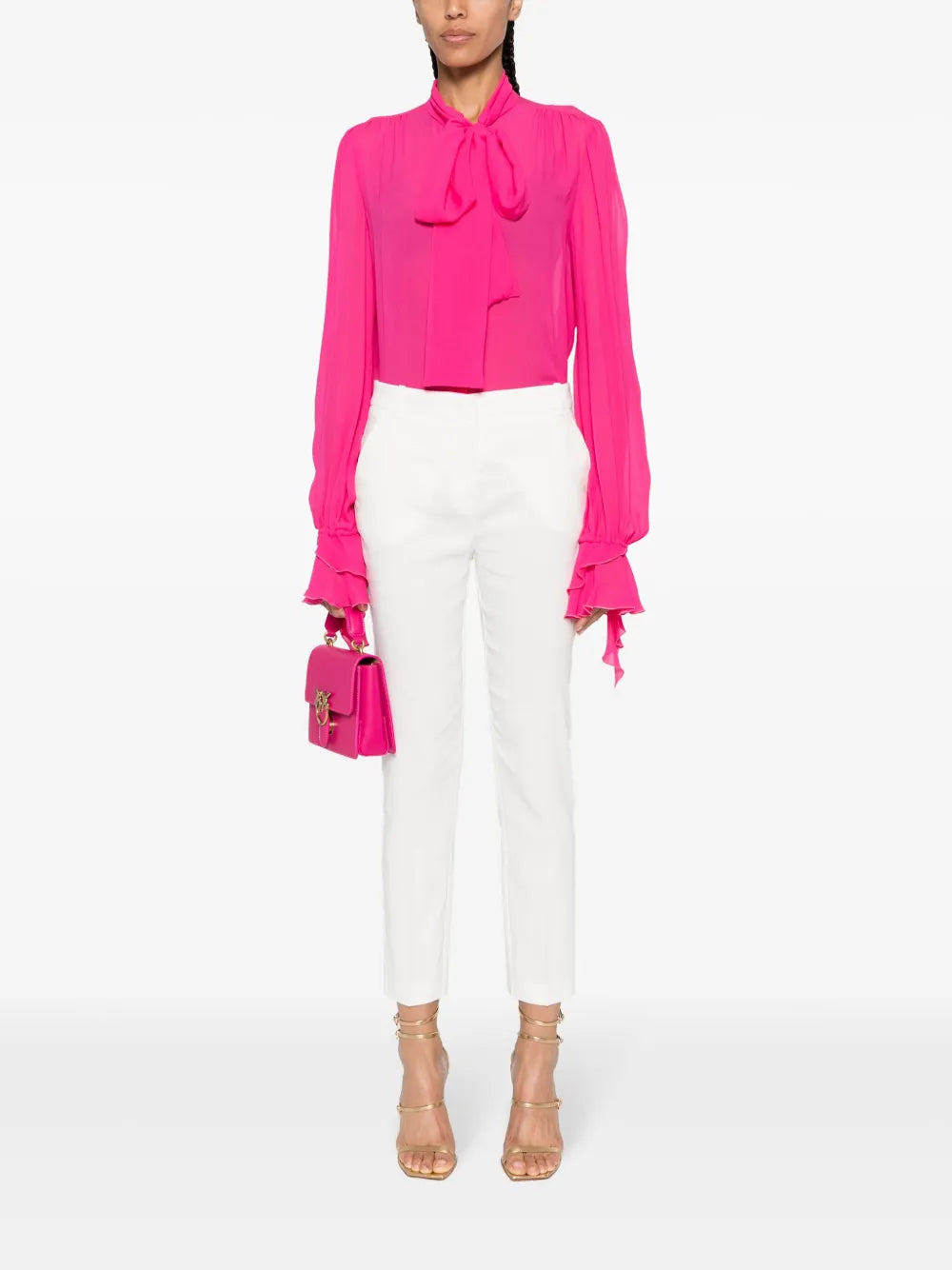Pressed-Crease Tapered Trousers