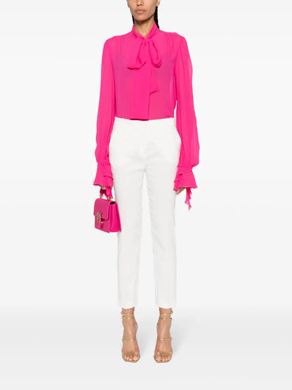 Pressed-Crease Tapered Trousers