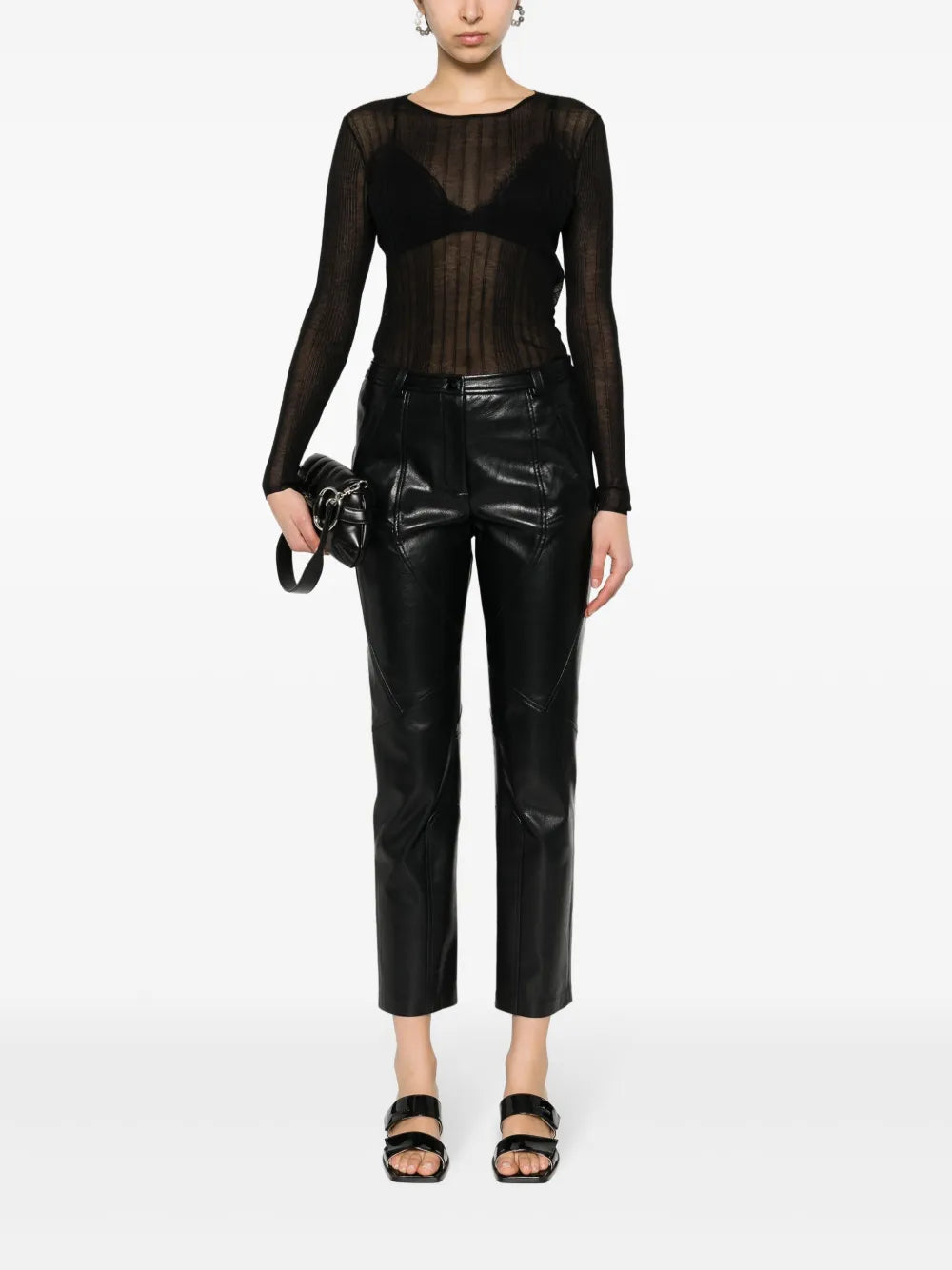 Semi-Sheer Knitted Top