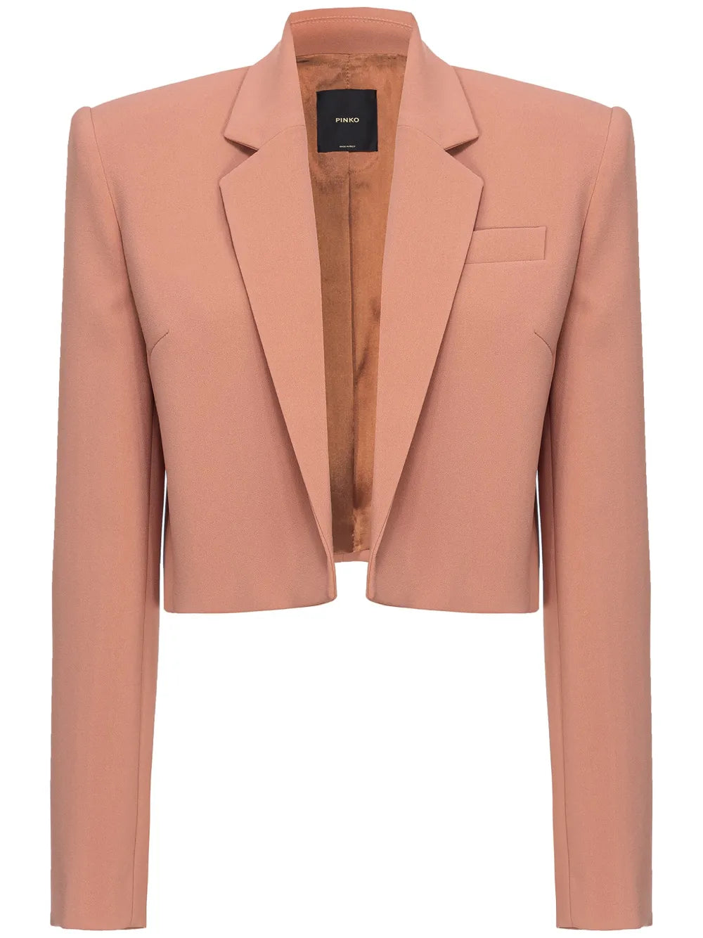 Cropped Single-Breasted Blazer