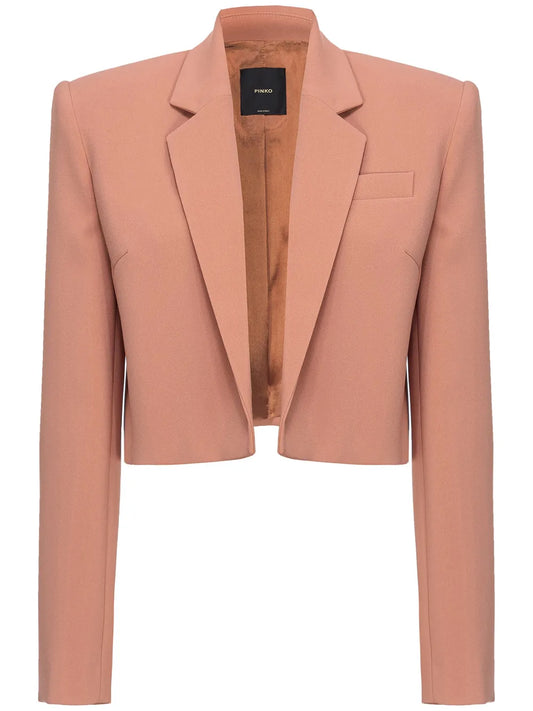 Cropped Single-Breasted Blazer