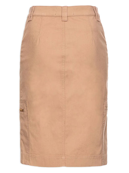 High-Waisted Cargo Skirt
