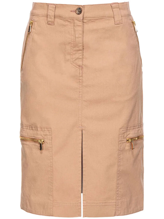 High-Waisted Cargo Skirt