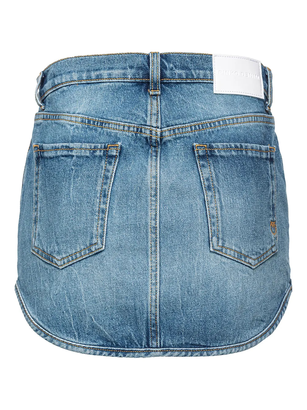 Logo-Patch Denim Miniskirt