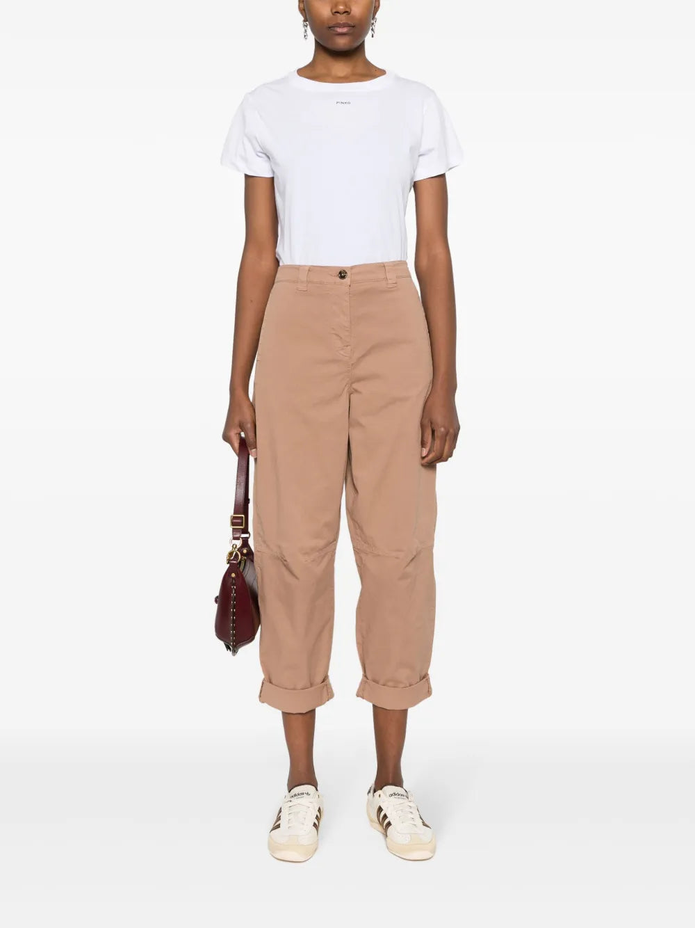 High-Waist Cropped Trousers
