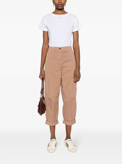 High-Waist Cropped Trousers