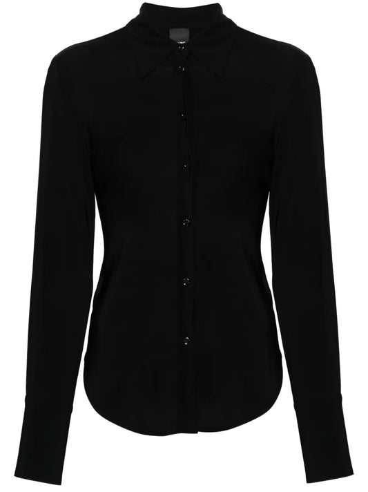 Long-Sleeves Georgette Shirt