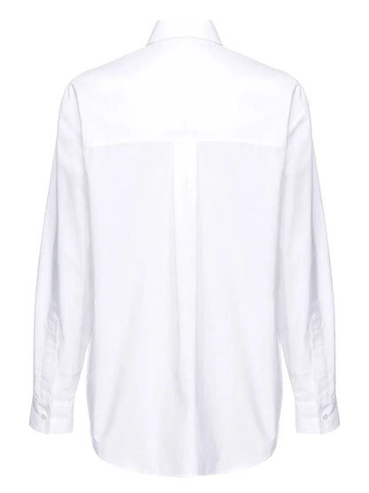 Rhinestone-Embellished Cotton Shirt