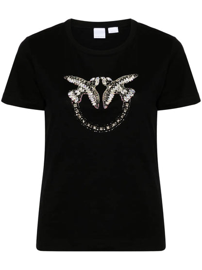 Love Birds Embellished T-Shirt