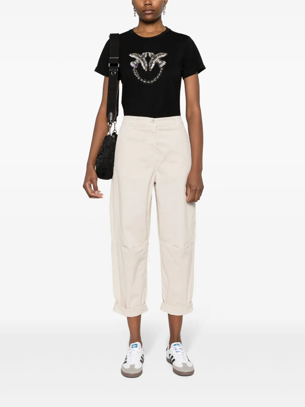 Love Birds Embellished T-Shirt