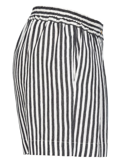 Striped Pleated Shorts