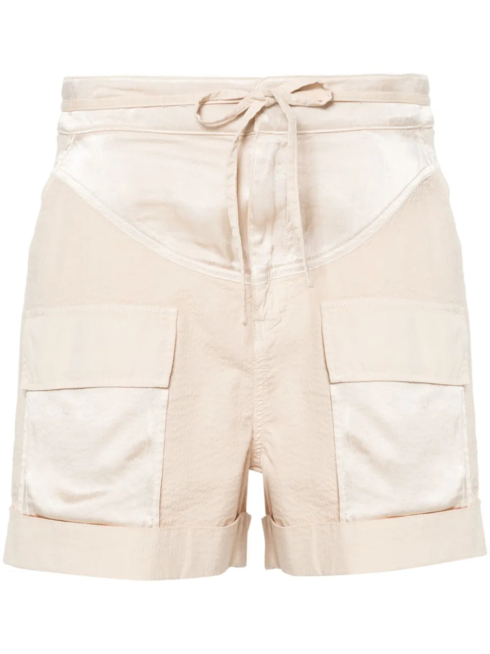 Belted Panelled Shorts
