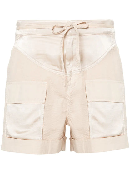 Belted Panelled Shorts
